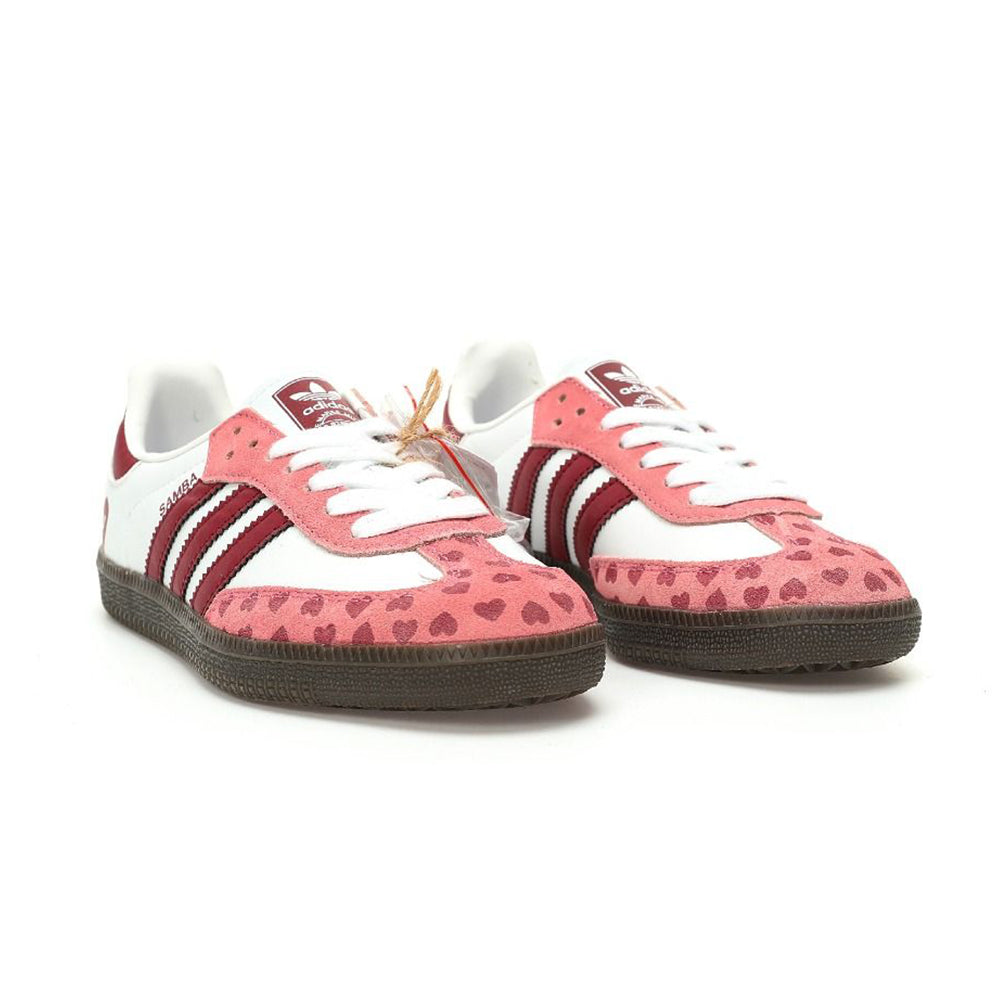 Adidas Samba OG Giày CDG White Pink Heart