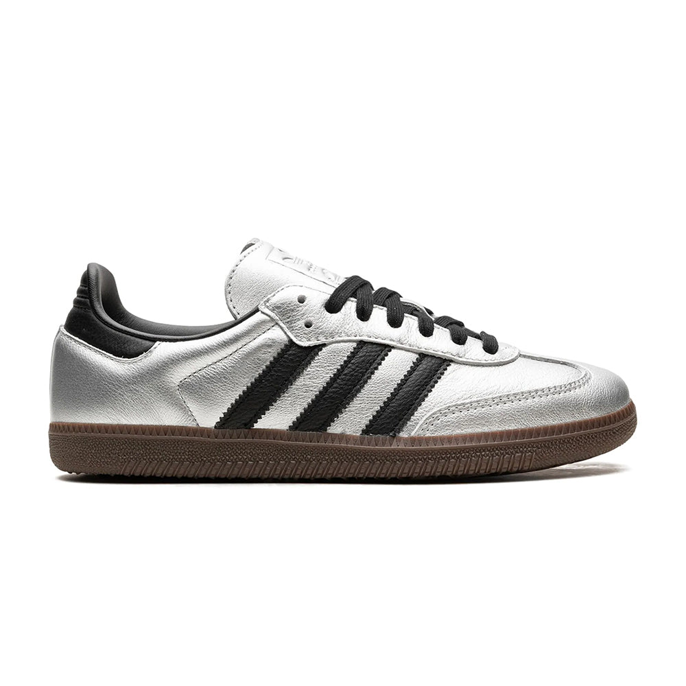 Adidas Samba OG Silver Metallic Black Gum