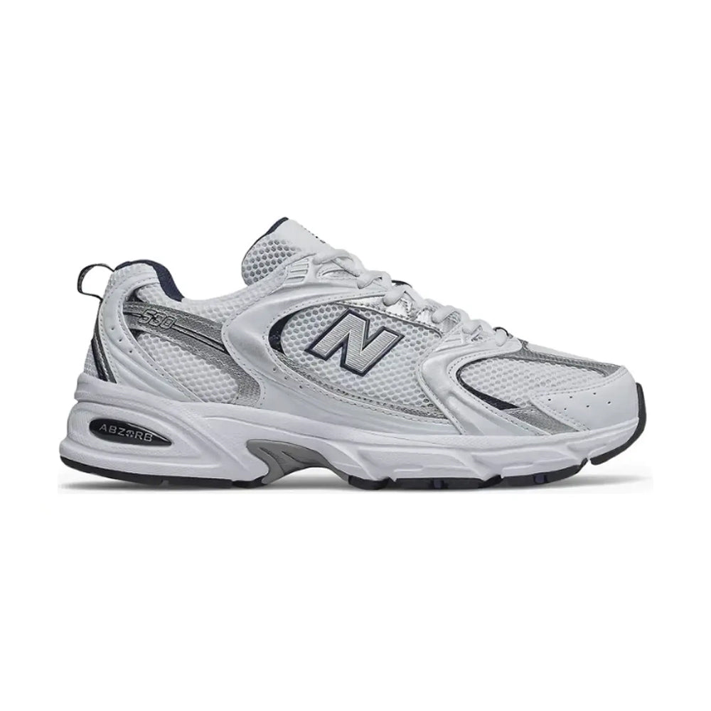 New Balance 530 White Silver Navy